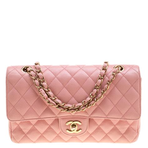 pink chanel fur bag|Chanel pink double flap bag.